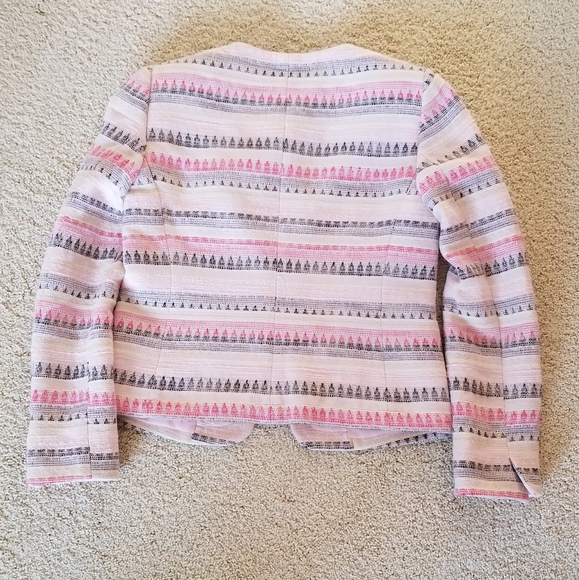 Tahari Round Neck Multi Color Jacket - Picture 2 of 7